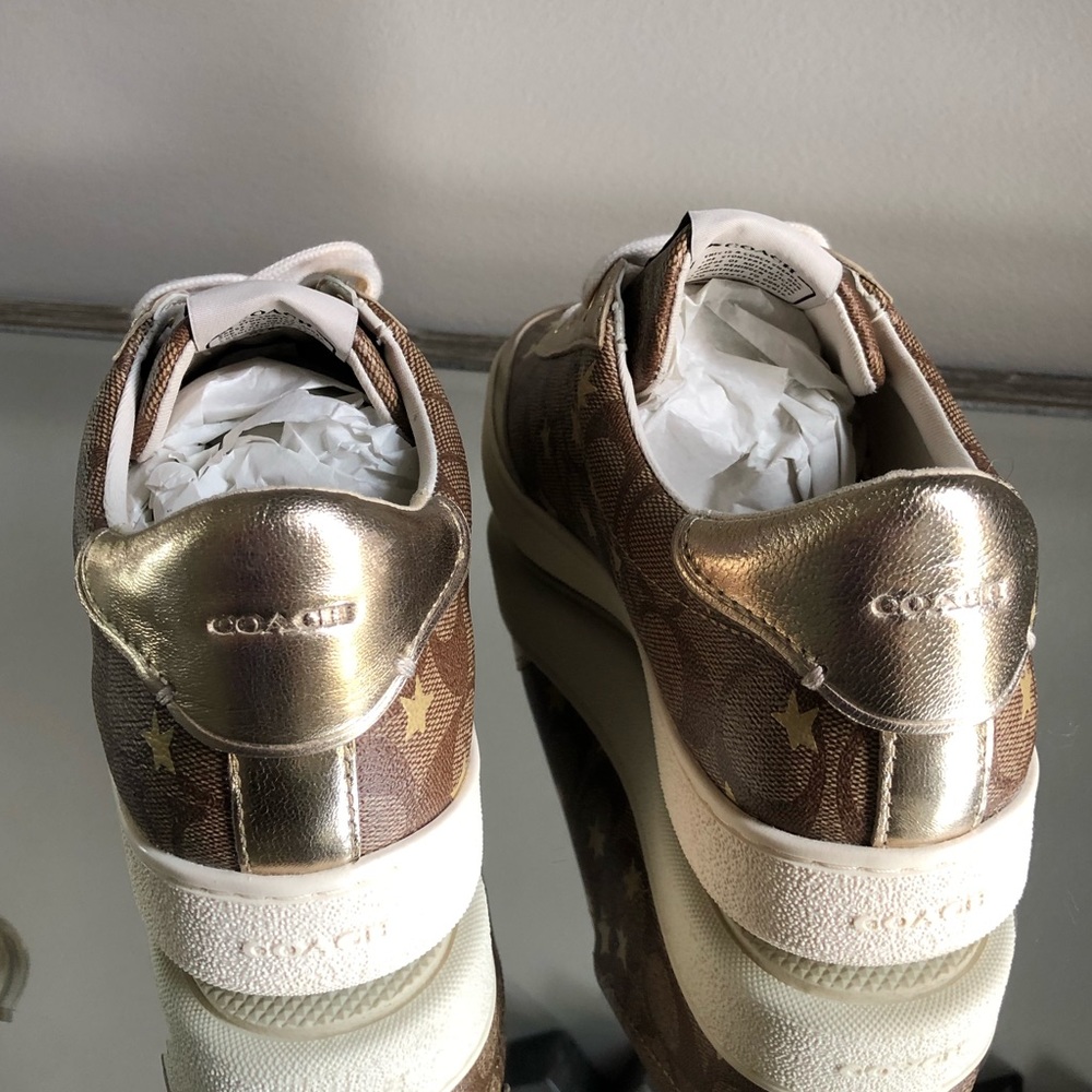 COACH SIGNATURE STAR SNEAKERS SIZE 7B - Picture 3 of 8